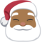 Santa Claus - Medium Black emoji on Facebook